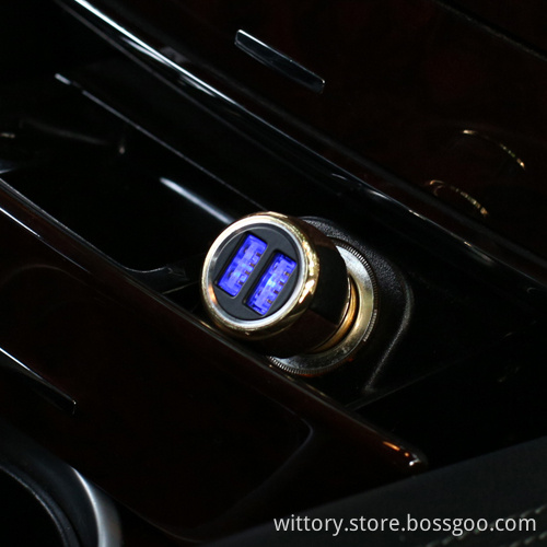 Top level gold plated car charger